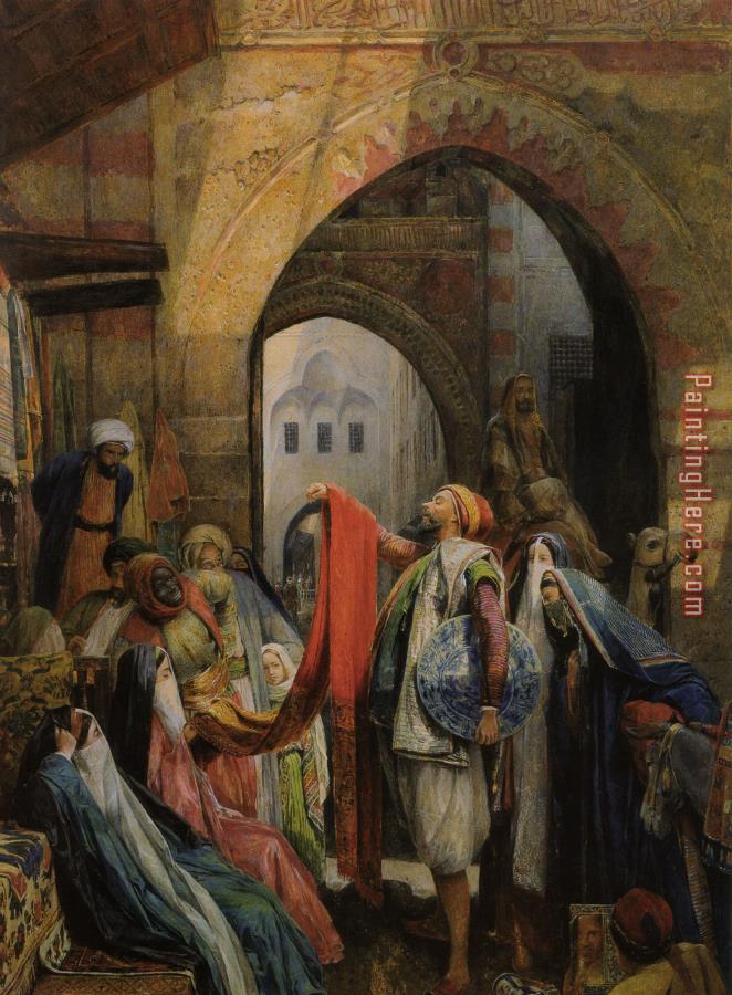 John Frederick Lewis A Cairo Bazaar The Della 'l'